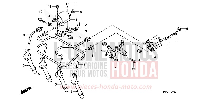 ZUENDSPULE von Hornet ABS PEARL ACID YELLOW (Y205) von 2009